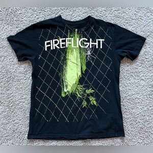 FIREFLIGHT Band Women’s Black T-Shirt Medium 100% Cotton